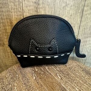 Kitty Cat Coin Purse Wallet Genuine Leather Wallet NEW FAST SHIP